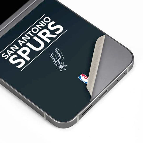 NBA San Antonio Spurs Standard - Black Galaxy Z Flip6 Skin
